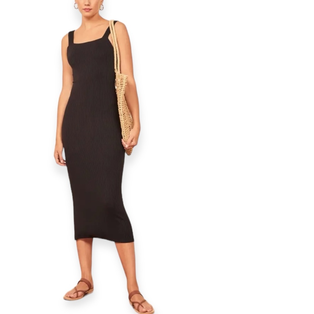 Reformation • Kensie Ribbed Midi Dress